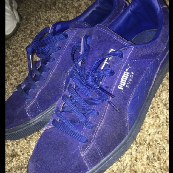 Blue suede pumas - Picture 2 of 3